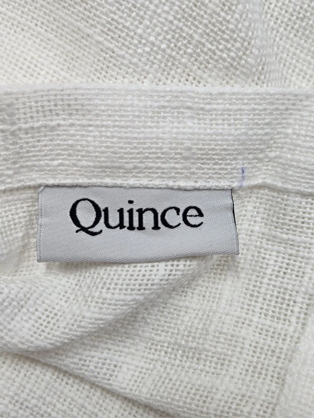 NWT QUINCE Set Of 4 48x96 Cotton Sheer Curtains White 0763